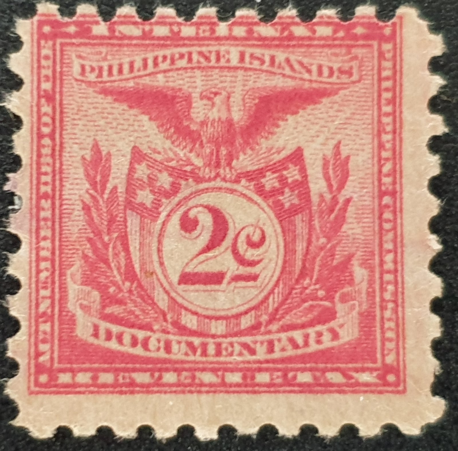 PHILIPPINES Islands Revenue 2c. Red Documentary Tax unused single stamp