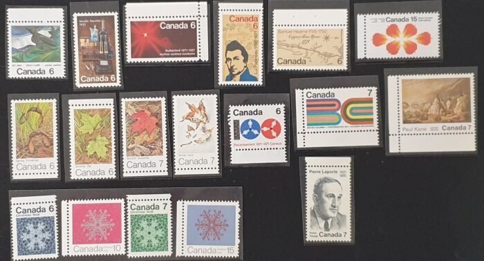 Canada 1971 SG674-691 Complete Year Set Stamps MNH