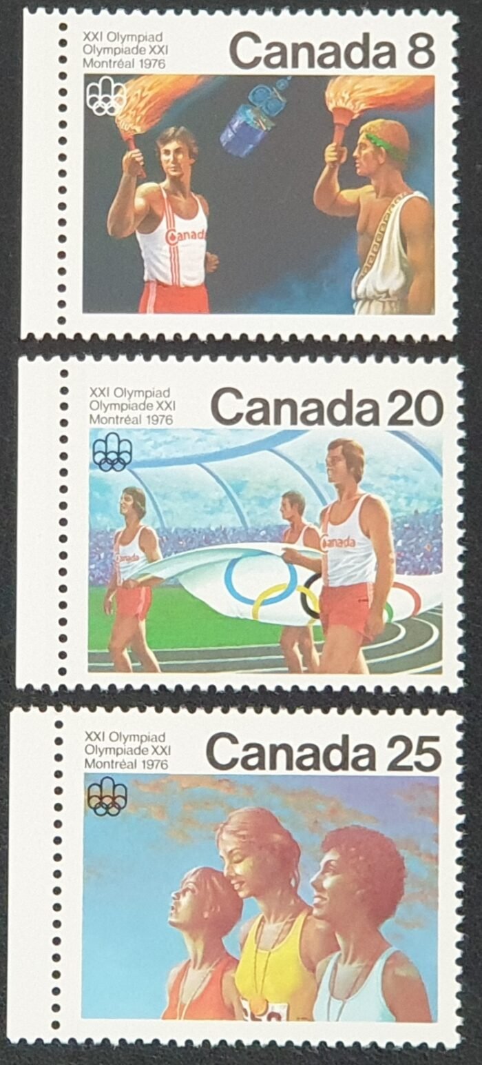 Canada 1976 "Olympic (12th issue)" SG842/4 Set of 3 MNH