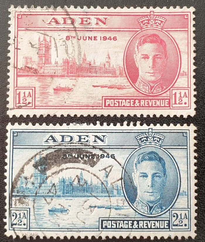 Aden 1946 "Victory" SG28/9 Set of 2 used stamps