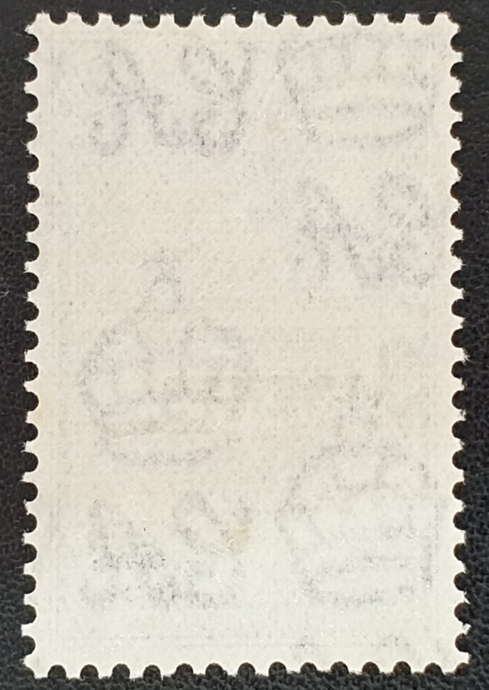 Ceylon 1941 SG398 3c. on 6c. black and blue LMM Single Stamp - Image 2