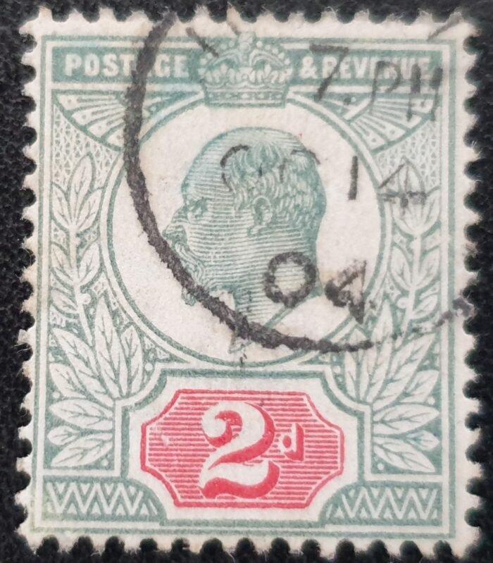 Great Britain King Edward VII 1904 SG226 grey-grn & carm-red used single stamp