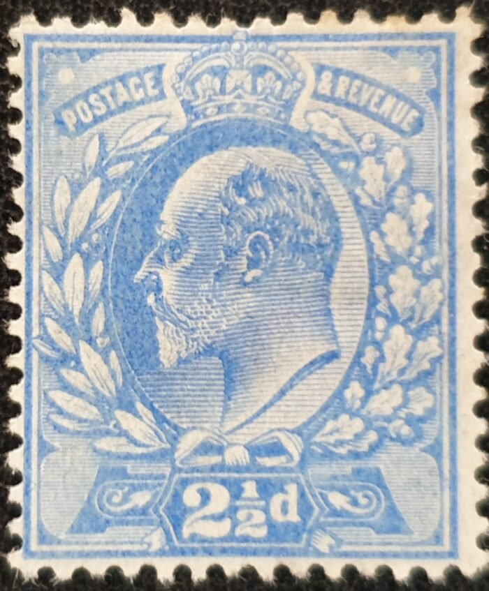 Great Britain King Edward VII 1902 SG230 2½d. ultramarine Mounted Mint Single Stamp