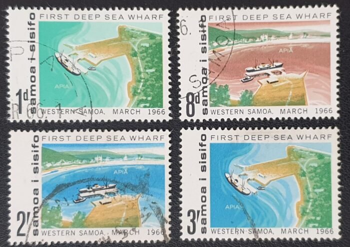 Samoa 1966 "Opening of First Deep Sea Wharf Apia" SG265/8 Set of 4 used stamps