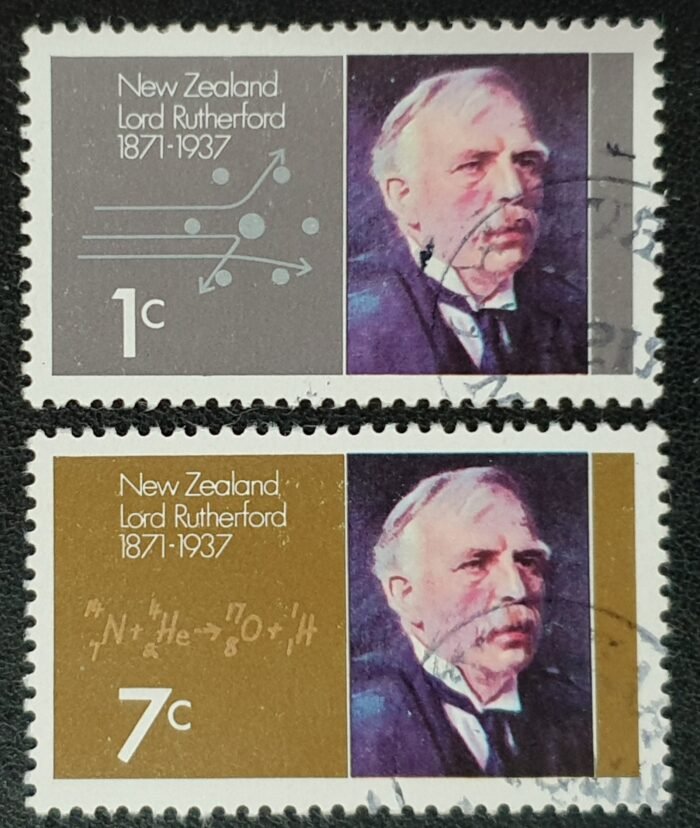 New Zealand 1971 'Lord Rutherford' SG970/1 Set of 2 used stamps