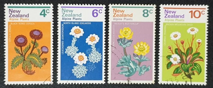 New Zealand 1972 'Alpine Plants' SG983/6 Set of 4 used stamps