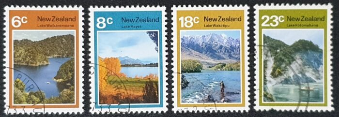 New Zealand 1972 'Lake Scenes' SG993/6 Set of 4 used stamps