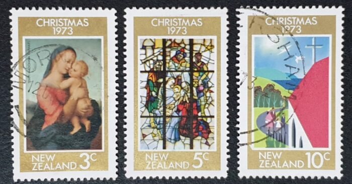 New Zealand 1973 'Christmas' SG1034/6 Set of 3 used stamps