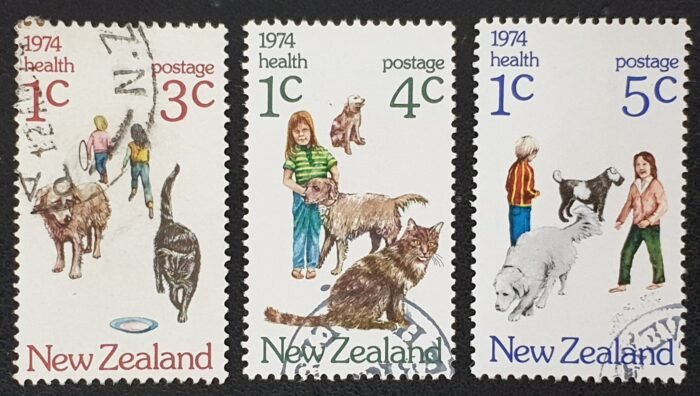 New Zealand 1974 'Health' SG1054/6 Set of 3 used stamps