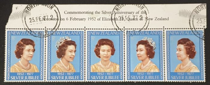 New Zealand 1977 'Silver Jubilee' MS1137 used stamps