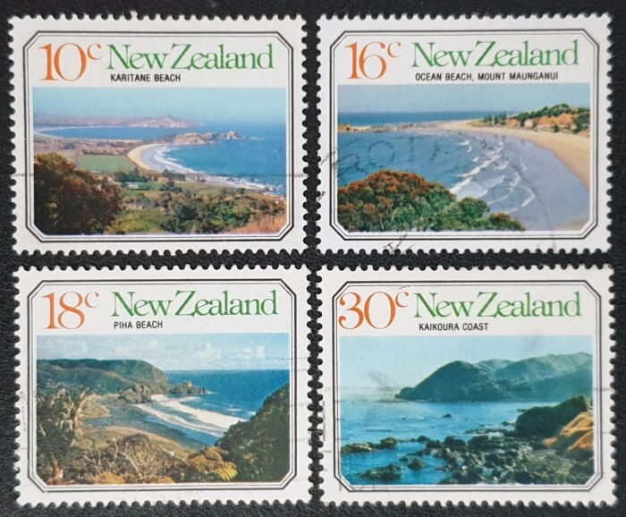 New Zealand 1977 'Seascapes' SG1145/8 Set of 4 used stamps