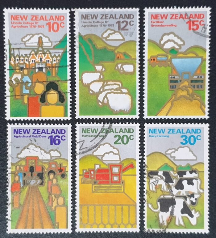 New Zealand 1978 'Land Resources' SG1164/9 Set of 6 used stamps