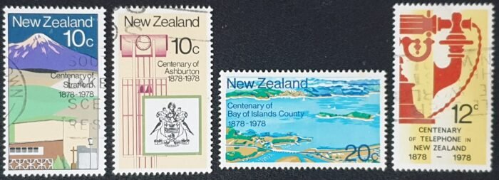 New Zealand 1978 'Centenaries' SG1160/3 Set of 4 used stamps