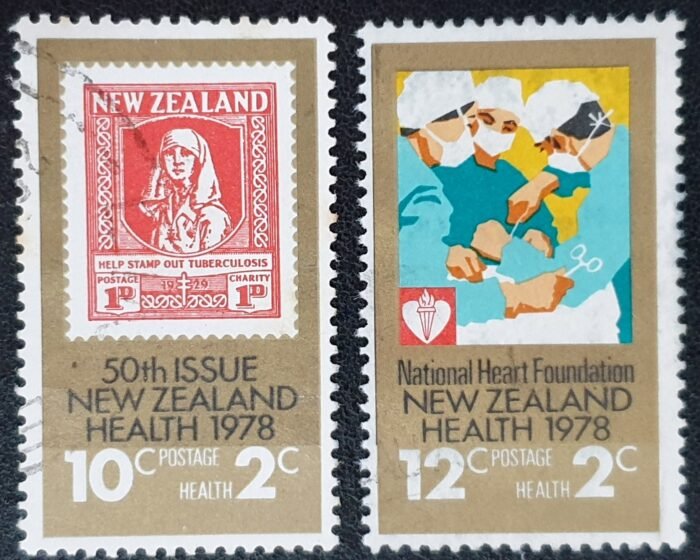 New Zealand 1978 'Health Stamps' SG1179/80 Set of 2 used stamps