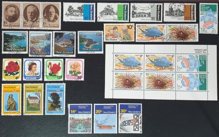 New Zealand 1979 SG1185-1209 Year Set Used Stamps