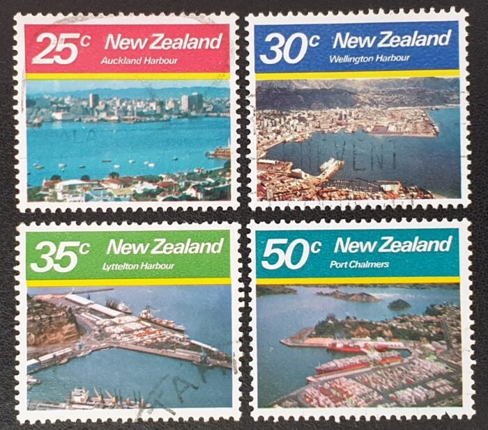 New Zealand 1980 'Large Harbours' SG1221/4 Set of 4 used stamps