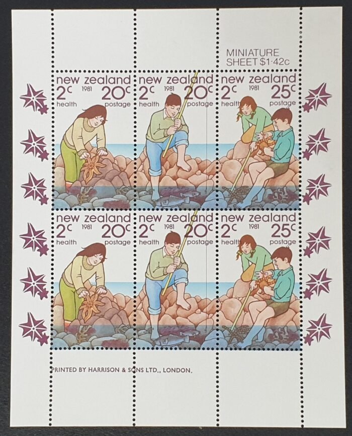 New Zealand 1981 'Health Stamps' MS1252 LMM