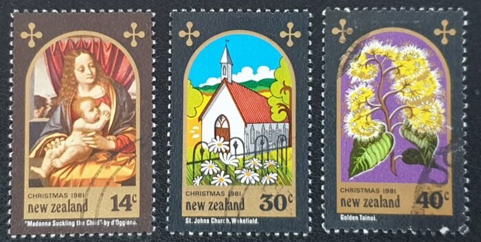 New Zealand 1981 'Christmas' SG1253/5 Set of 3 used stamps