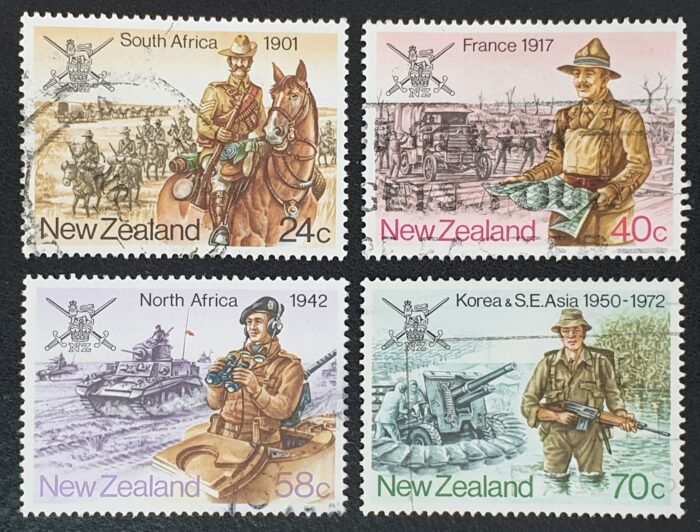 New Zealand 1985 'Military History' SG1352/5 Set of 4 used stamps