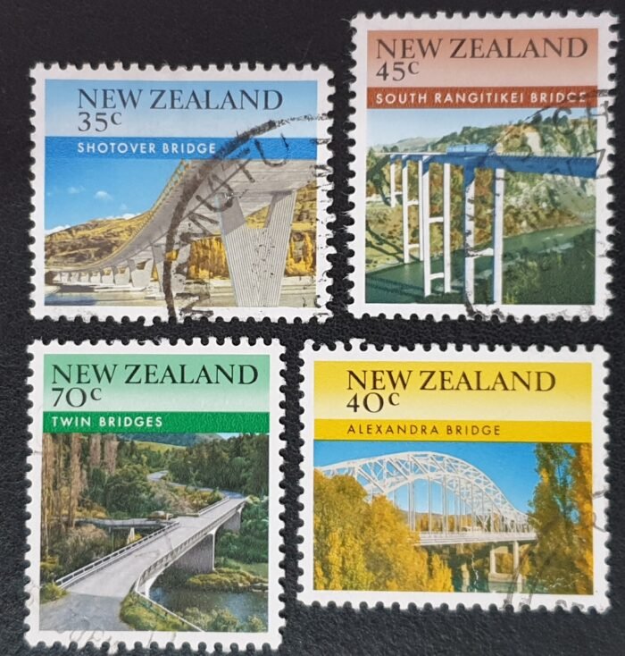 New Zealand 1985 'Bridges' SG1366/9 Set of 4 used stamps