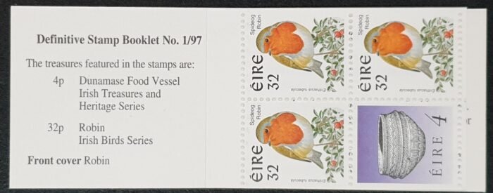 Ireland 1991 'Definitive Stamp Booklet No.1/97' MNH