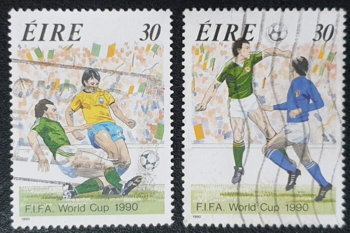 Ireland 1990 'World Cup' SG770/1 Set of 2 used