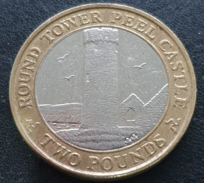 Isle of Man 2006 £2 Coin 'Round Tower Peel Castle' AA Die