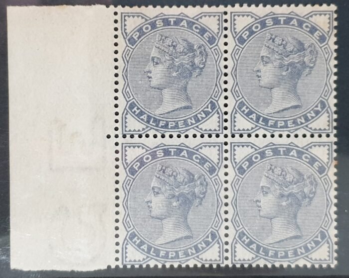 Great Britain Queen Victoria 1883 SG187 ½d slate-blue Block of 4 MNH