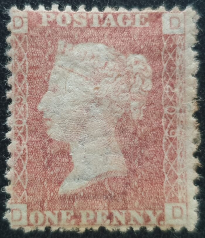 Great Britain Queen Victoria 1864 SG43 1d red Plate 209 D-D Mounted Mint