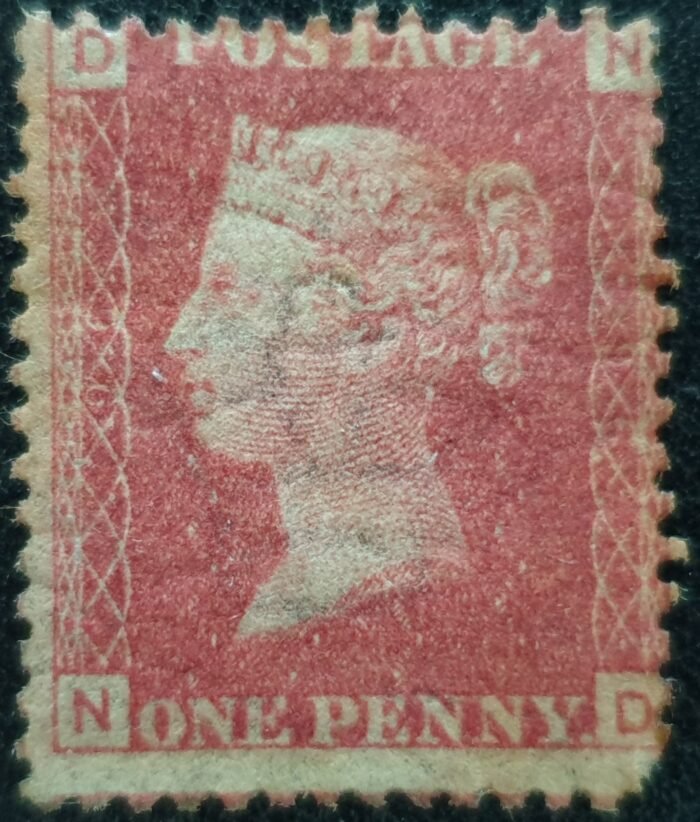 Great Britain Queen Victoria 1864 SG43 1d red Plate 96 N-D Unused