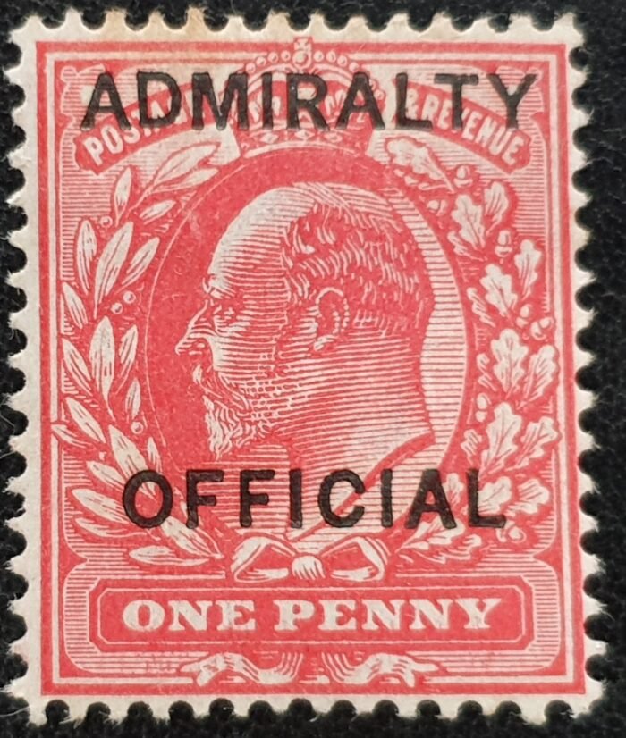 Great Britain King Edward VII 1903 SGO102 1d Red Admiralty Official LMM