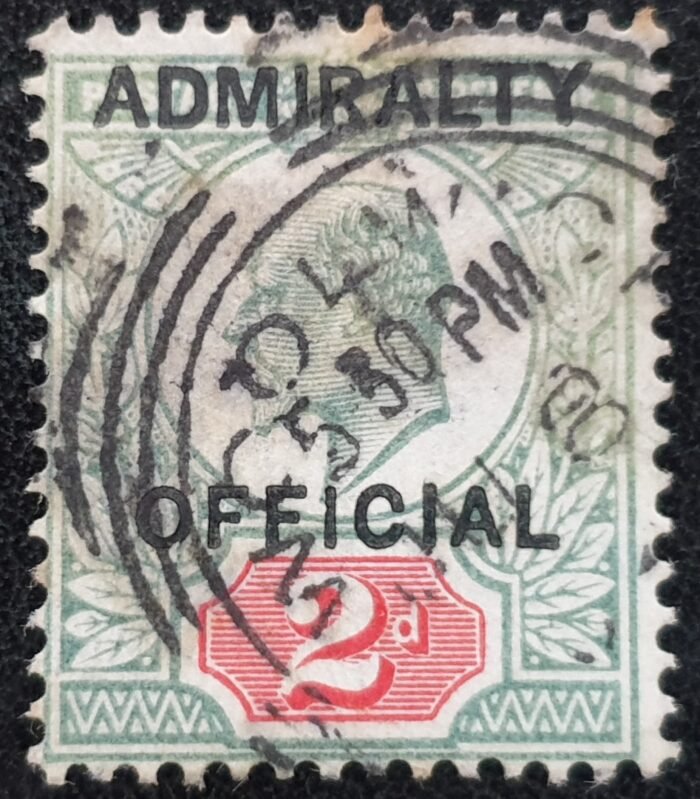 Great Britain King Edward VII SG O104 2d green & carmine-red USED