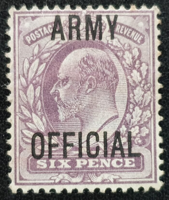 Great Britain King Edward VII  SG O50, 6d pale dull purple Mounted Mint