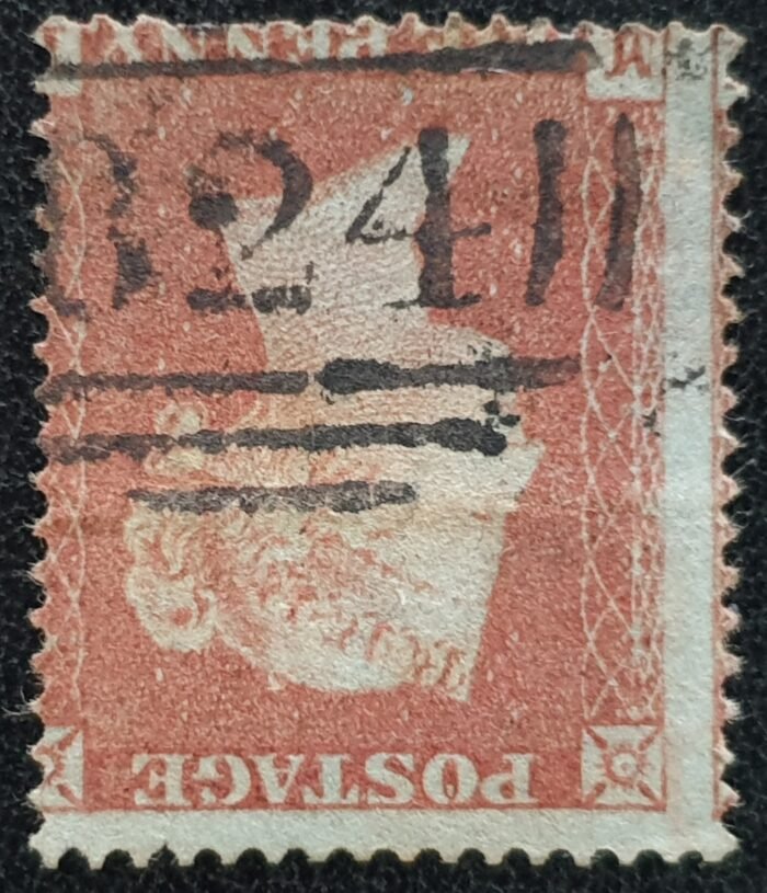 Great Britain Queen Victoria SG17Wi 1d red-brown SC16 DIE I. WMK INV, Pl.172 used