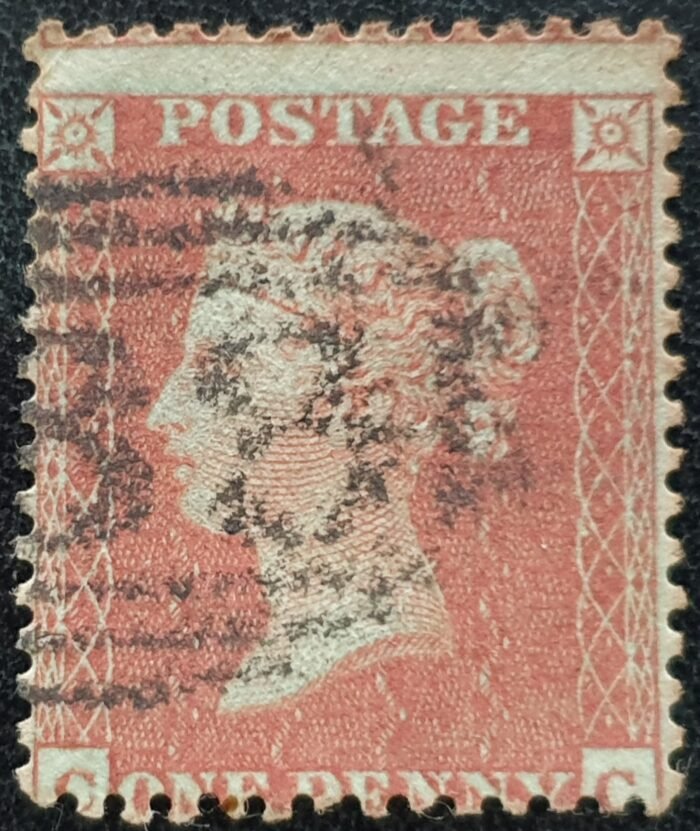 Great Britain Queen Victoria 1855 1d RED-BROWN PLATE 3 SG24-C3(1) CC used