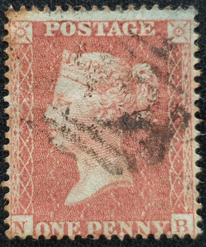 Great Britain Queen Victoria 1855 1d red Plate 1 Die II SG21-C4(1) SC 16 NB used