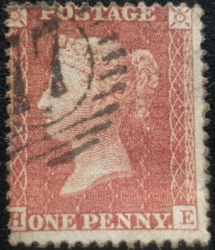 Great Britain Queen Victoria 1855 SG29-C8 (1) 1d red-brown Plate 45 HE used