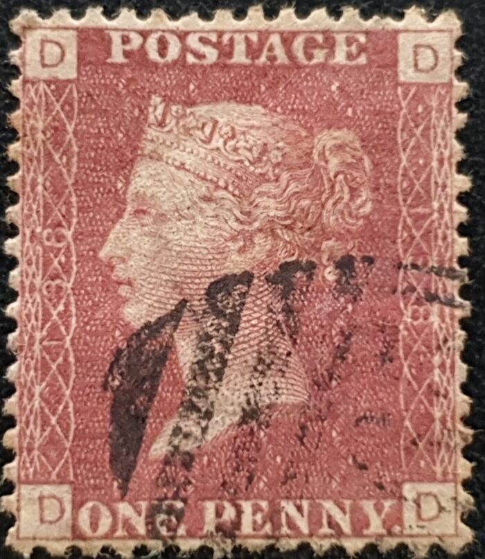 Great Britain Queen Victoria 1864 SG43 1d rose red Plate 138 DD used