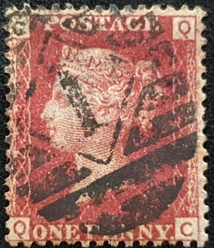 Great Britain Queen Victoria 1864 SG43 1d red Plate 223 QC used