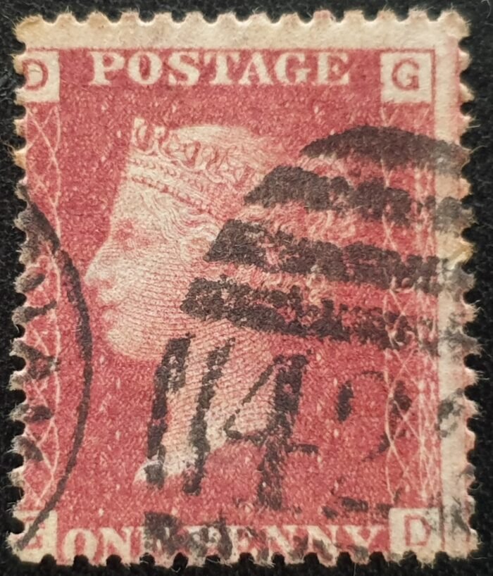 Great Britain Queen Victoria 1864 SG43 1d red Plate 95 GD used