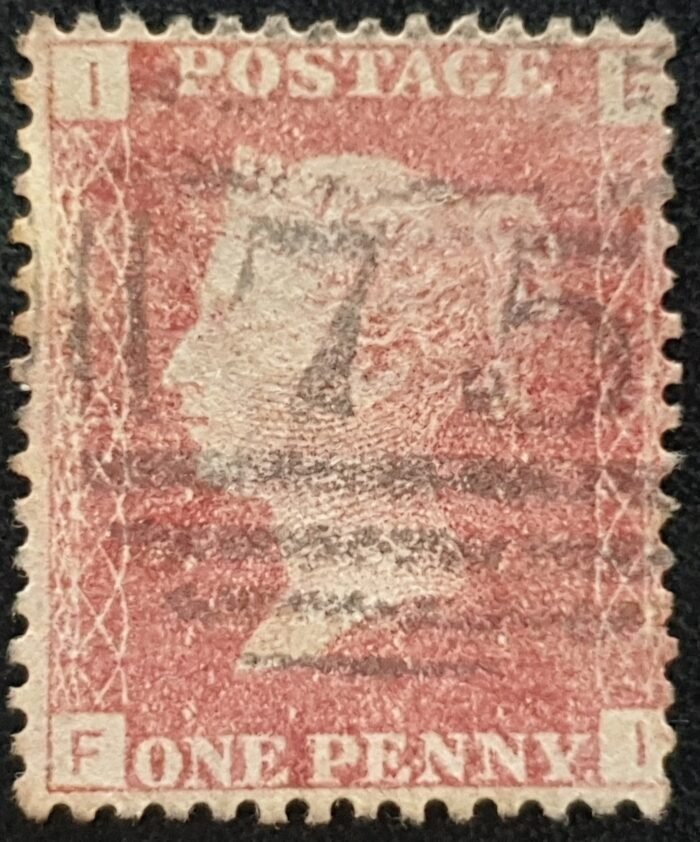 Great Britain Queen Victoria 1864 SG43 1d red Plate 97 FI used