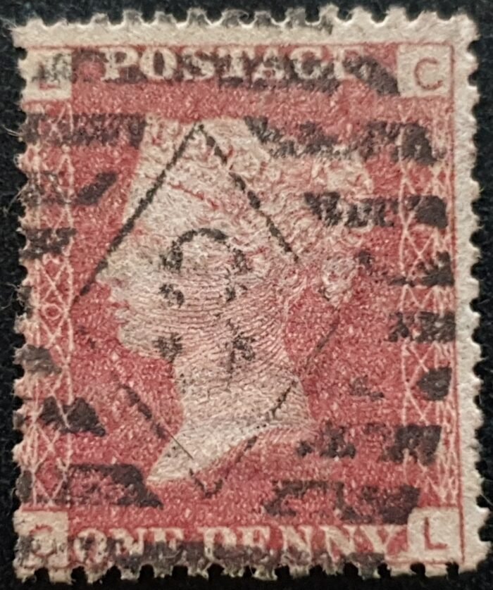 Great Britain Queen Victoria 1864 SG43 1d red Plate 102 CL used