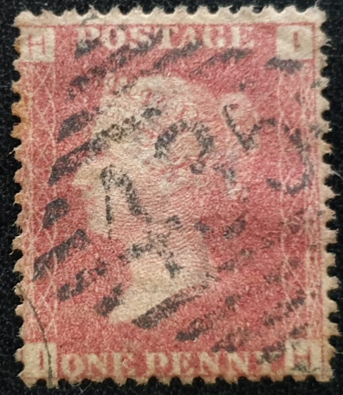 Great Britain Queen Victoria 1864 SG43 1d red Plate 144 IH used