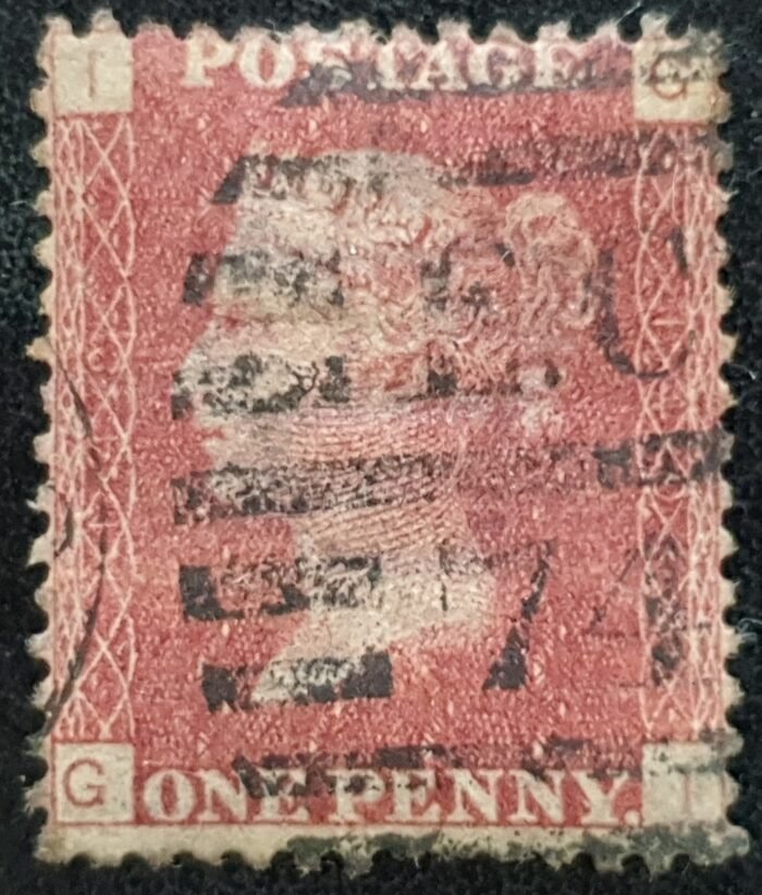 Great Britain Queen Victoria 1864 SG43 1d red Plate 149 GI used