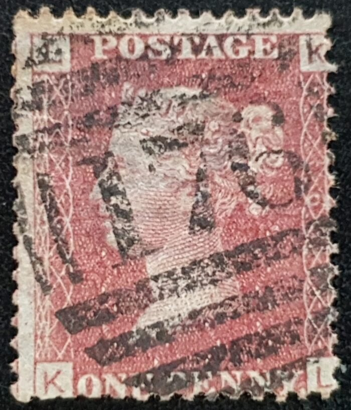 Great Britain Queen Victoria 1864 SG43 1d red Plate 161 KL used