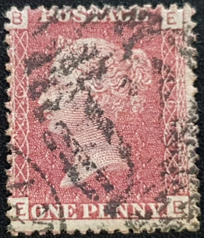 Great Britain Queen Victoria 1864 SG43 1d red Plate 166 EB used