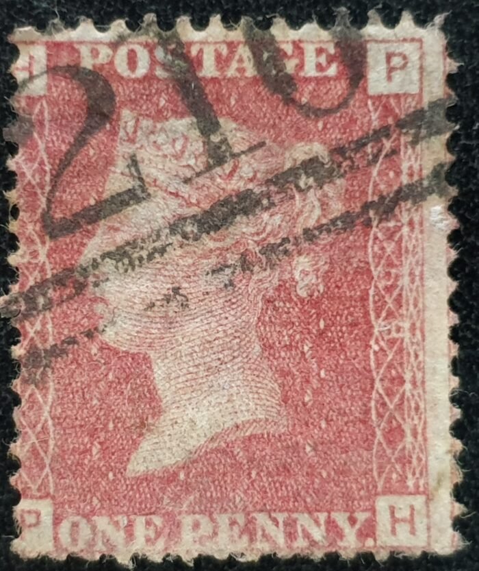 Great Britain Queen Victoria 1864 SG43 1d red Plate 168 PH used