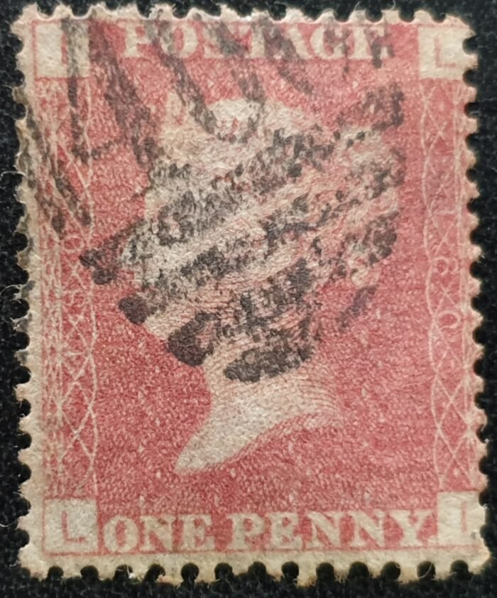 Great Britain Queen Victoria 1864 SG43 1d red Plate 180 LI used