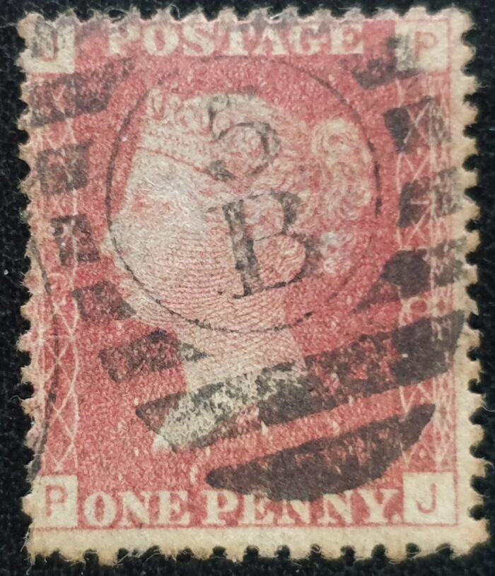 Great Britain Queen Victoria 1864 SG43 1d red Plate 190 PJ used