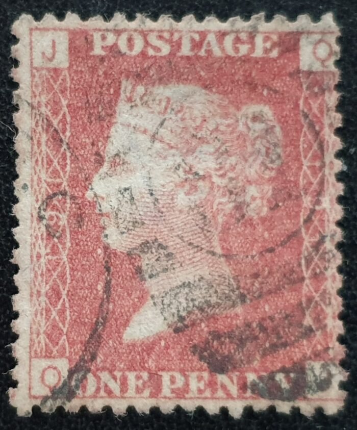 Great Britain Queen Victoria 1864 SG43 1d red Plate 191 QJ used